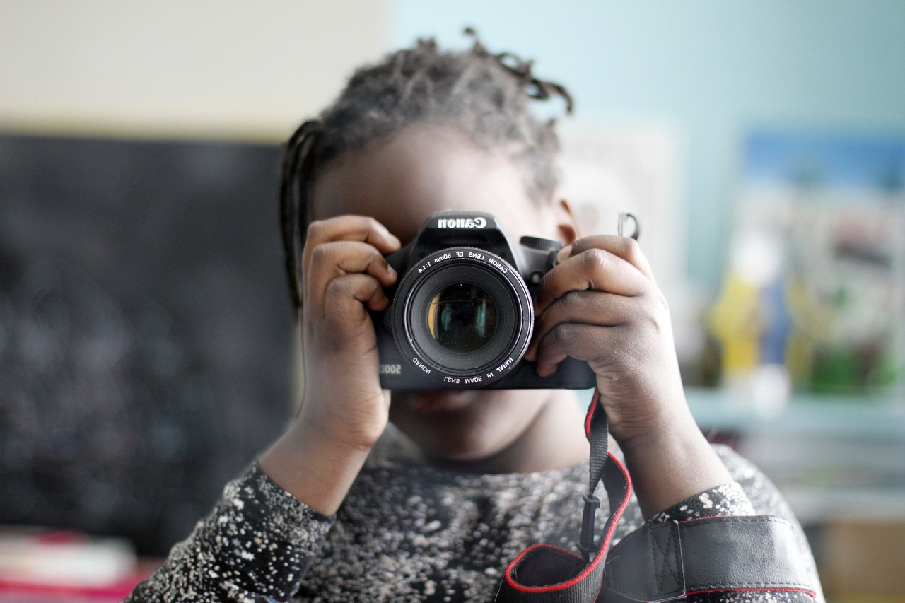 child, photographer, self-portrait